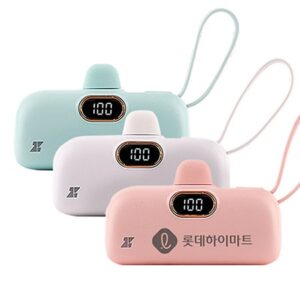 제로티어 도킹형 아이폰 C타입 5000 보조배터리판촉물