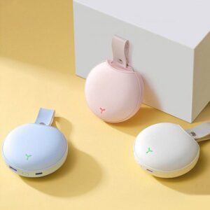 USB충전 리틀Y원형 휴대용 손난로 대용량 보조배터리 5000mAh 판촉물제작 대표이미지